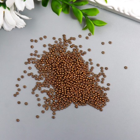 Glass beads 11/0 "metallic. Copper" 10 g-1
