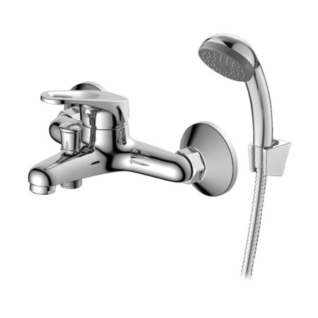 Decoroom DR21035 bath mixer, single -leaf, pour 143 mm, watering can, chrome