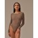 Body Female Scollatura Sul Retro, Size XL, Wood color