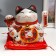 Souvenir ceramics pendulum "Cat Mani-Neko with a sweatshirt" 19.5x20x14.5 cm
