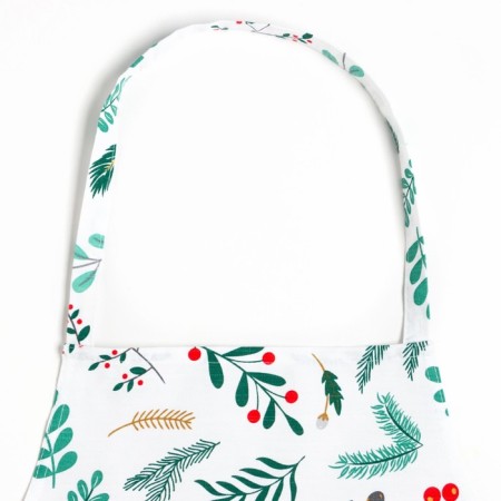 Apron "Ethel" Leaves 60x70cm, 100% cotton, reps 210 g/m2-1