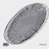 Glass serving dish "Nofis", 28 × 15 × 3.5 cm, gray color