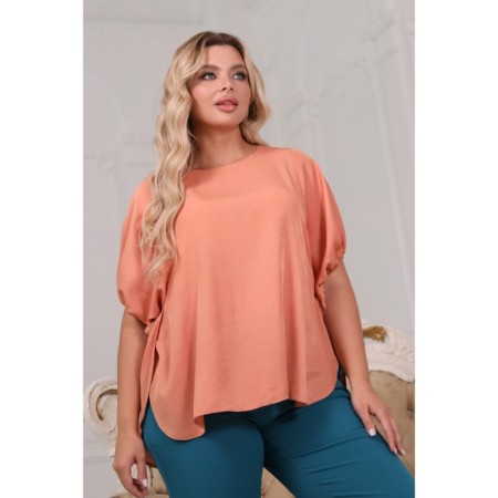 Female blouse, size 48, pink color-7