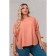 Female blouse, size 48, pink color