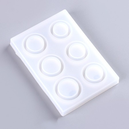 Form Silicone universal “ring” 6 forms, size 1 pc. - 2 cm; 1.8 cm-4