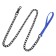 Metal leash, 120 cm x 3 mm, black