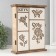 Keywood tree 6 hooks "rose and butterfly" 6.2x19.5x25.2 cm