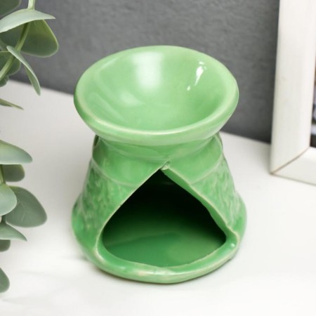 Aroma lamp ceramics "Elephants go to a watering water" mix 6.8x6x6 cm-4