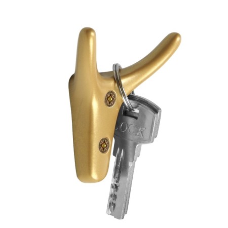 Furniture hook Cappio yak, two -rod, matte gold-2