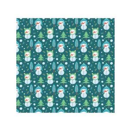 Organizer in a bath on suction cups “Snowmen in the forest”, for storing toys and trifles, size 33x39 cm-1