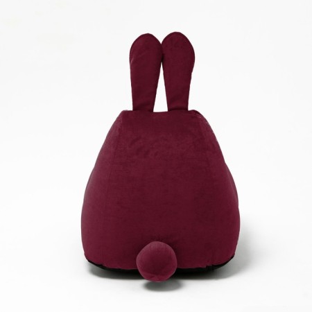 Milk-Milk chair, size 80x90 cm velor, burgundy color-3