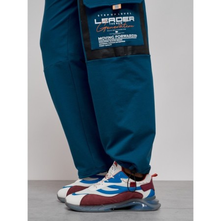 Sports male trousers, size 48, blue color-14