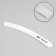 Non-peel, abrasiveness 200/240, 18 cm, packing 20 pcs, white color