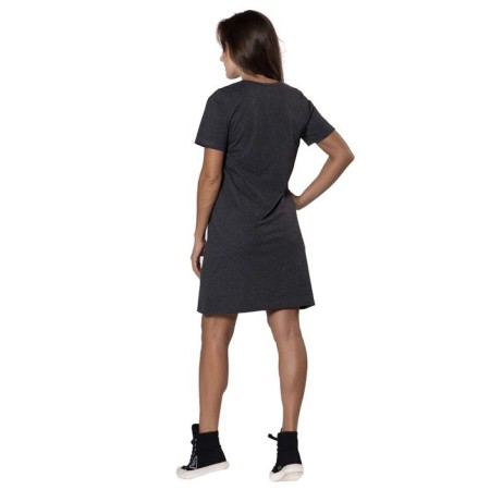 Women's tunic with short sleeve, size 44, dark gray color-3