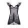 Combination of Erolata Marianna with pins, black (46-48)