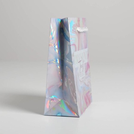 Gift holographic package, packaging, "Present", 12 x 15 x 5.5 cm-1