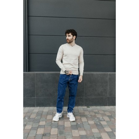 Jumper male ise, size 56, beige color-2