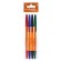 A set of ballpoint pens 4 colors, rod 0.7 mm, blue, red, black, green, orange case