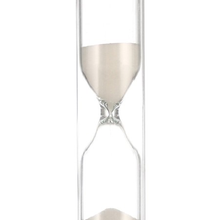 Sanding clock "Lambo", 10 minutes, 9 x 2.5 cm, white-1
