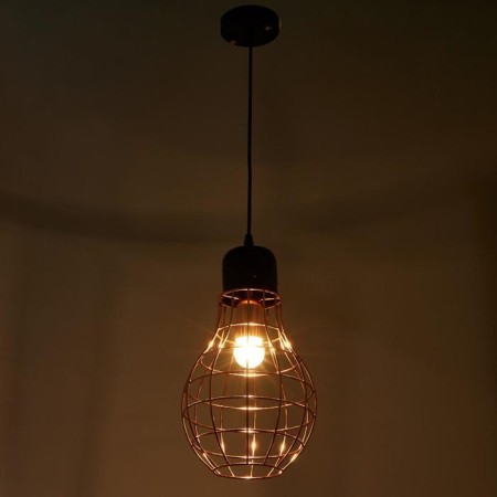 Lamp Bayerlux 34522/1 E27 40W Black-pink gold 19x19x36-136 cm-3