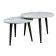 Tables MALIT MALIT MARBELE CREEK D600 (500), H450 (400), Black Muar, MDF Marbele Creek 103