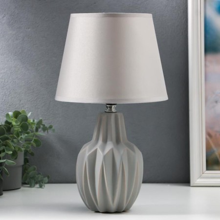 Table lamp 21197/1 E14 40W gray 22x22x35 cm Risalux