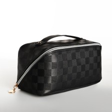 Cosmetic bag-sulf on lightning, black color