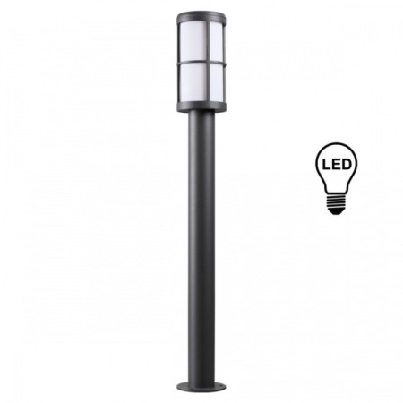 Landscape Lamp Novotech. Zebra, 18W, E27, 900x120x120 mm, dark gray color