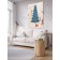 Decorative panel with photo printing "Dwarves decorate the Christmas tree", vertical, size 100x150 cm