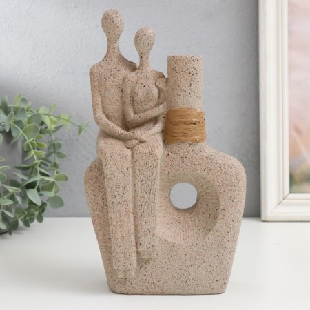 Souvenir Polystone Vazon "Sandless people. Vesse of love" 24x14.5x6 cm