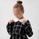 Baby dress kaftan "Cell", p. 32 (110-116 cm), black