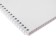 A4 notebook, 80 sheets, in a cage on a crest, Velvet, plastic cover, block 65 g/m2, white