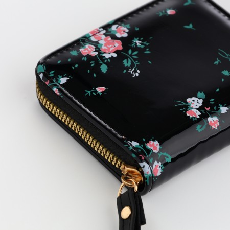 Women's wallet with lightning, black color-3