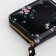 Women's wallet with lightning, black color