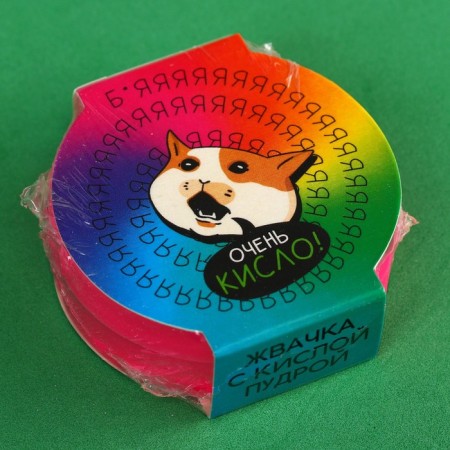 Chewing gums “Very sour” with acidic powder, taste: strawberries, watermelon, stake, 15 g. (18+)-5