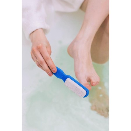 Pumza for pedicure, with a brush, bilateral, 15.5 cm, color mix-5