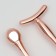 A set of massage for the face and neckline, 2 pcs, color pink gold