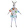 Soft toy "Bunny Tilda", 83 cm, Mix colors