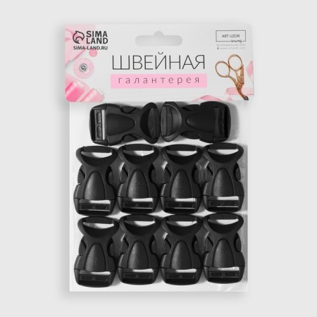 Fastx 20 mm, load up to 15 kg, 10 pcs, black color-4