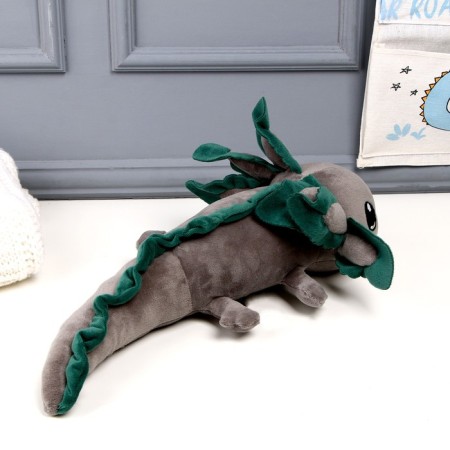 Soft toy "Axolotl", 45 cm, color gray color-4