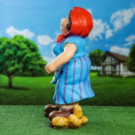 Garden figure "Dachine in the dress" 25x30x55cm-1