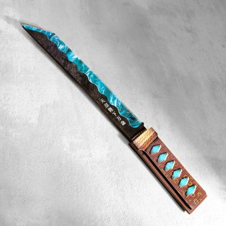 Wooden souvenir "Tanto knife", in a scabbard, diamond-2