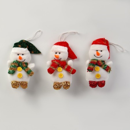 Soft toy "Snowman" on the suspension, color mix-2