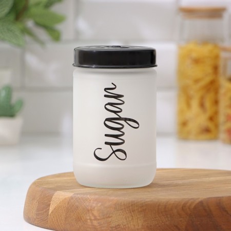 Glass Bank for Folding Products "Classic", 660 ml, inscription mix-2