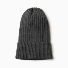 Hat for a boy, dark gray color, size 48-52