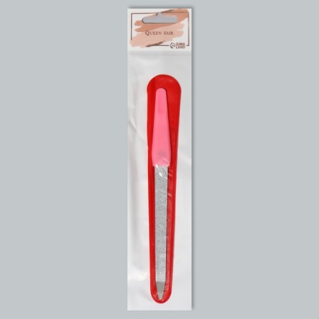 Metal file for nails, 17 cm, in a case, color mix-5