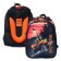 School backpack 38 x 30 x 16 cm, ergonomic back, Stavia "Orange ATV", multicolor