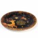 New Year's Papa plate “Happy New Year”, Golden Deer, 18 cm, disposable