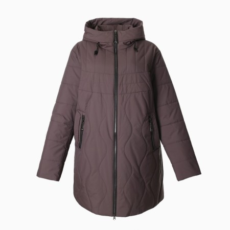 Women's jacket demi -season, brown color, size 60