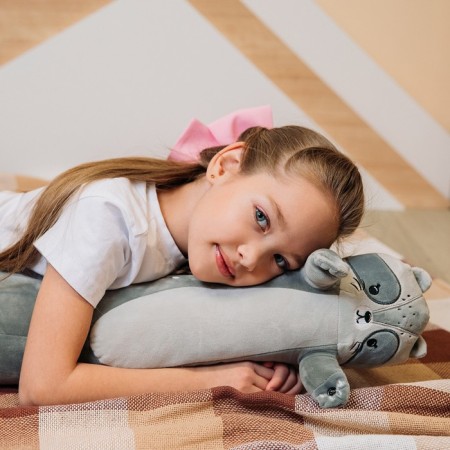 Pillow for traveling soft toy "Raccoon"-1